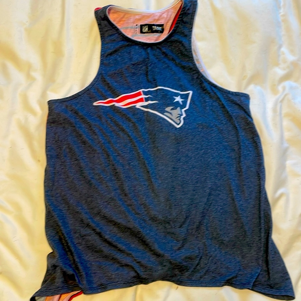 NFL Team Apparel - Open Back NE Patriots Tanktop